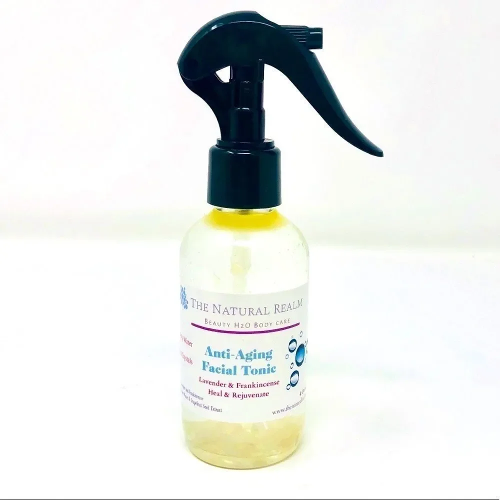 Anti-Aging Cooling Face Mist with Rose Quartz 6.0ph Japanese Beauty Water - Picture 2 of 13